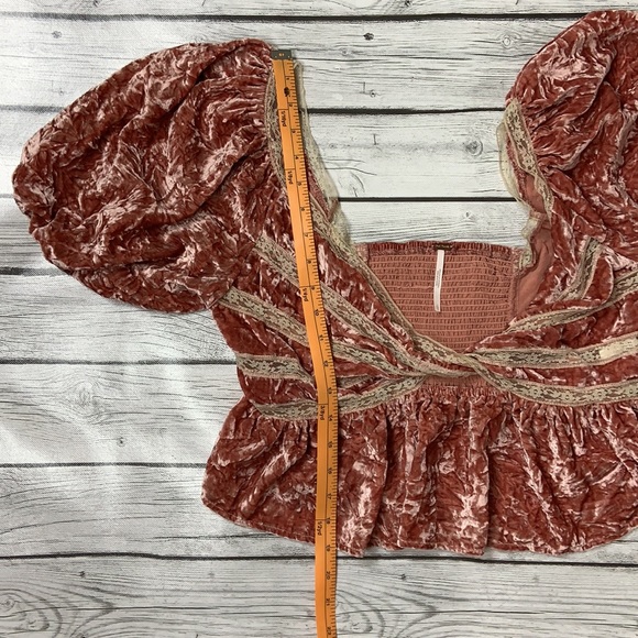 Free People Pink Velvet Yours Truly Mauve Crop Top - Picture 10 of 10